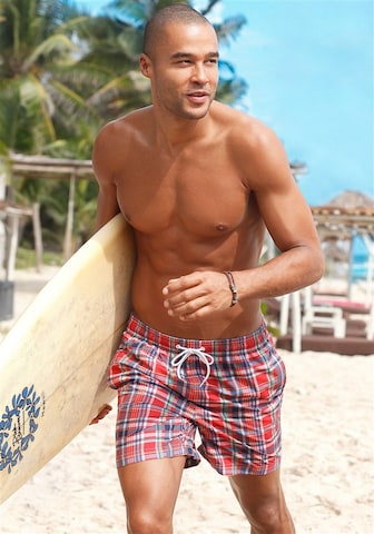 H.I.S Board Shorts in Blue: front
