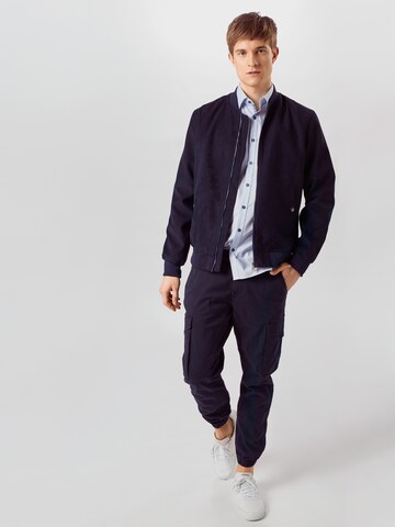 OLYMP Slim Fit Hemd 'No. 6' in Blau