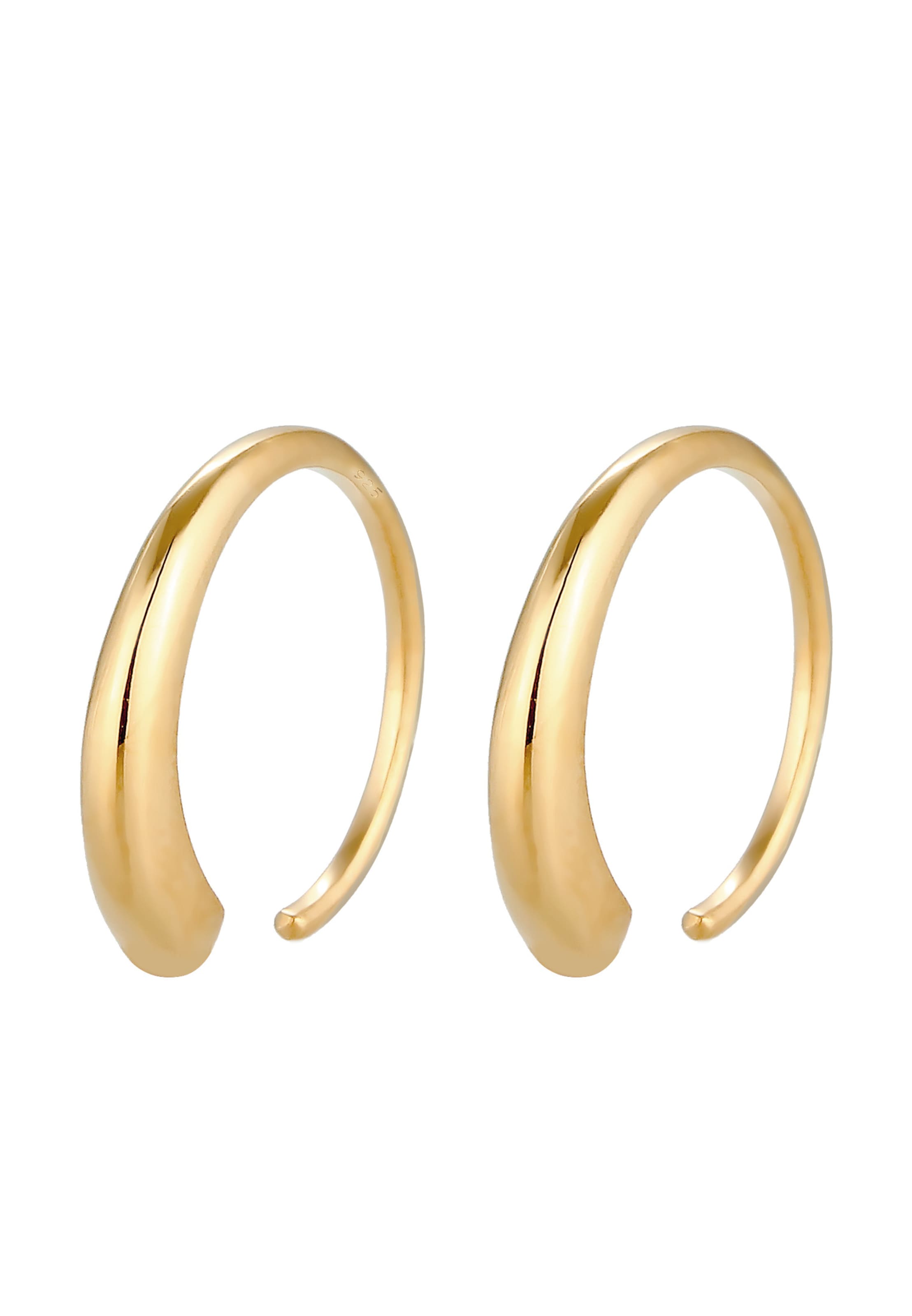 ELLI Náušnice – zlatá: přední strana