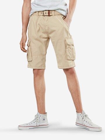 INDICODE JEANS Regular Cargo Pants 'Monroe' in Beige: front