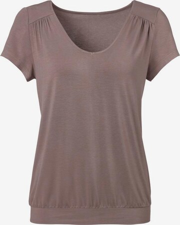 LASCANA Shirt in Brown