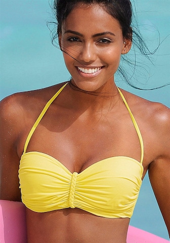BUFFALO Bandeau Bikiniöverdel i gul: framsida