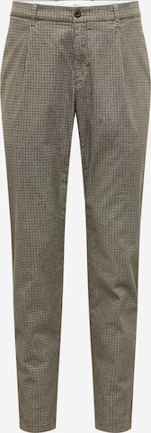 BRAX Tapered Bandplooibroek 'Paul' in Bruin: voorkant