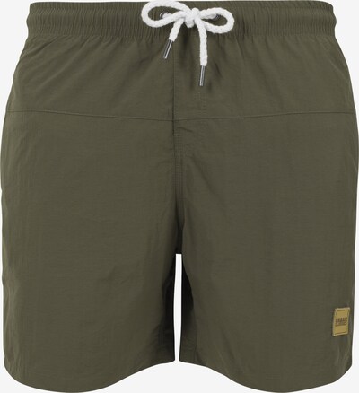 Urban Classics Badeshorts 'Block Swim' i khaki, Produktvisning