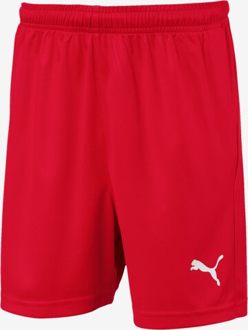 PUMA Regular Workout Pants 'Liga' in Red: front