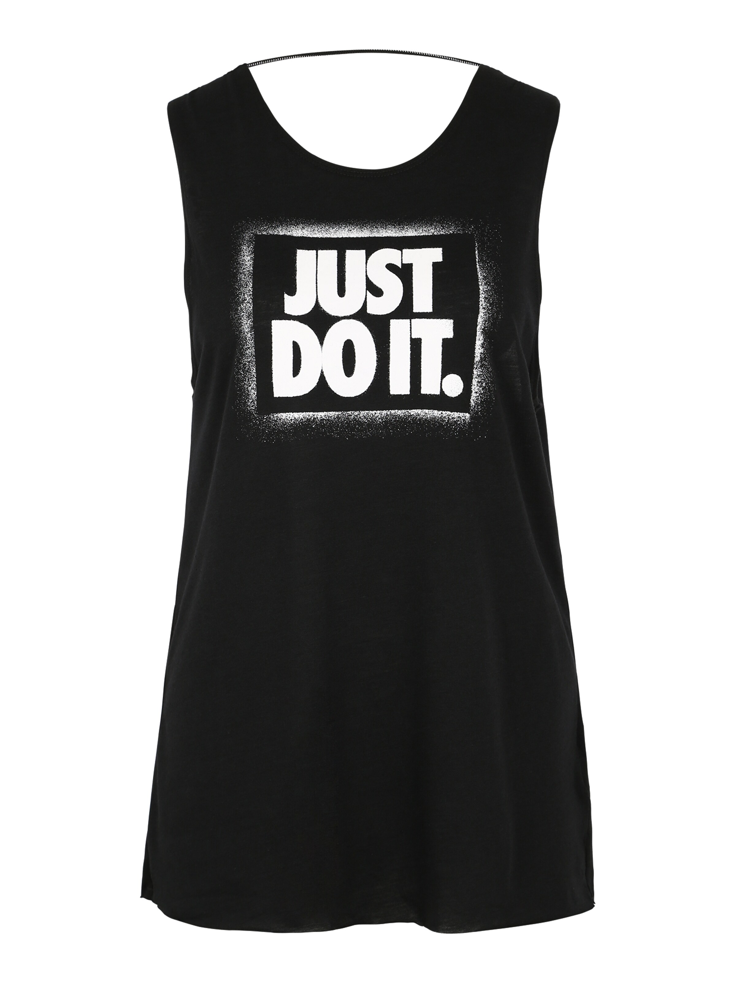 NIKE - Sporttop 'W NK DRY MODERN MUSCLE TOP GRX' in de kleur Zwart