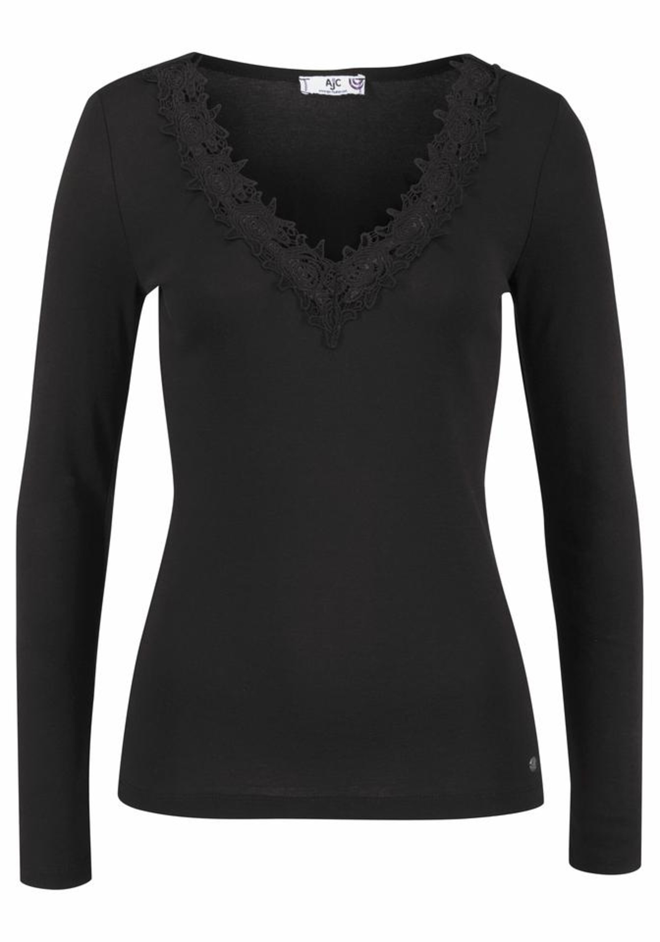 AJC Shirt in Schwarz: Vorderseite