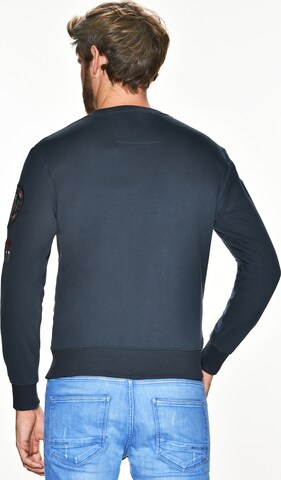 TOP GUN Sweatshirt 'TG-9018' in Blauw