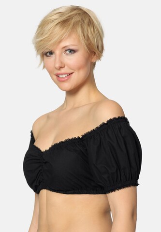 STOCKERPOINT Klederdracht blouse in Zwart
