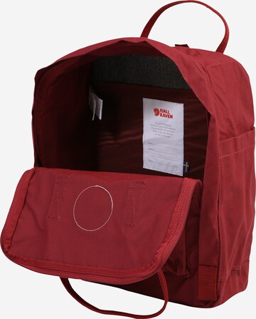 Zaino 'Kånken' di Fjällräven in rosso: superiore