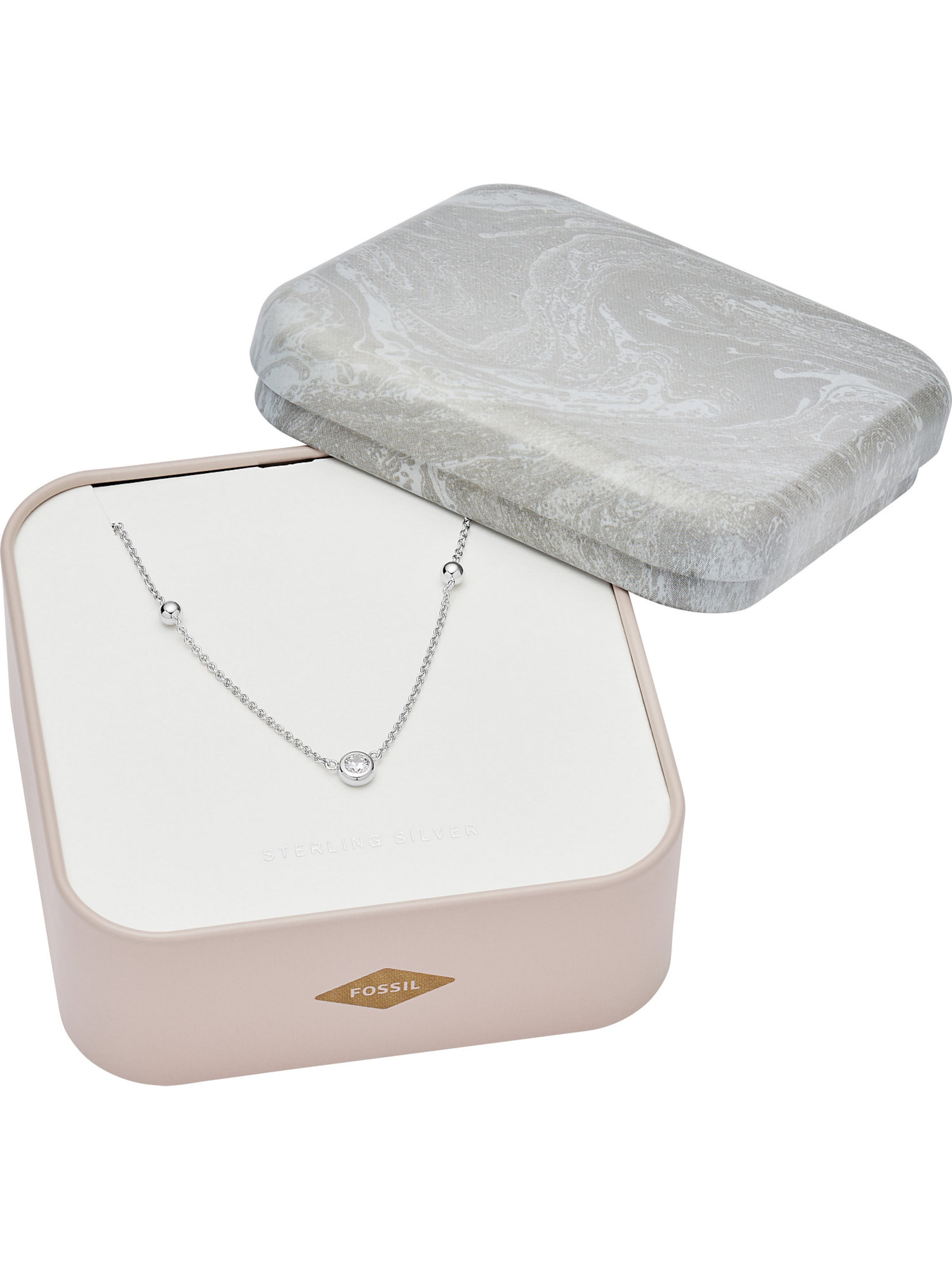 FOSSIL Kette in Silber: Vorderseite