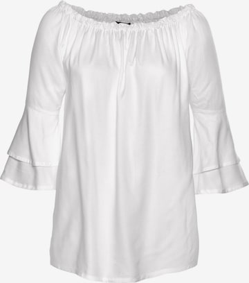 LASCANA Blouse in White: front