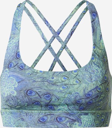 Hey Honey Bustier Sport bh 'Criss-Cross' in Blauw: voorkant