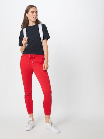 Urban Classics Tapered Broek in Rood