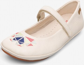 CAMPER Ballet Flats 'Twins' in Beige: front