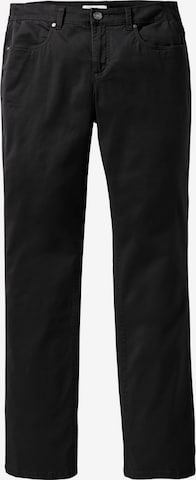 SHEEGO Regular Basic Stretch-Hose "Die Gerade" in Schwarz: predná strana