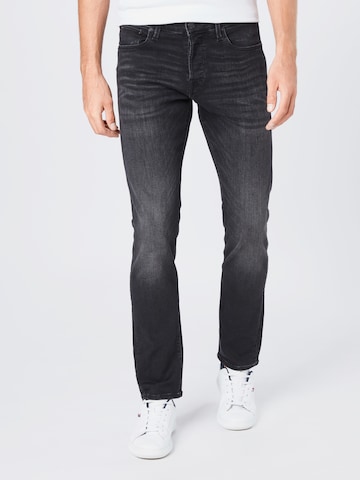 JACK & JONES Slimfit Jeansy 'Glenn' w kolorze czarny: przód