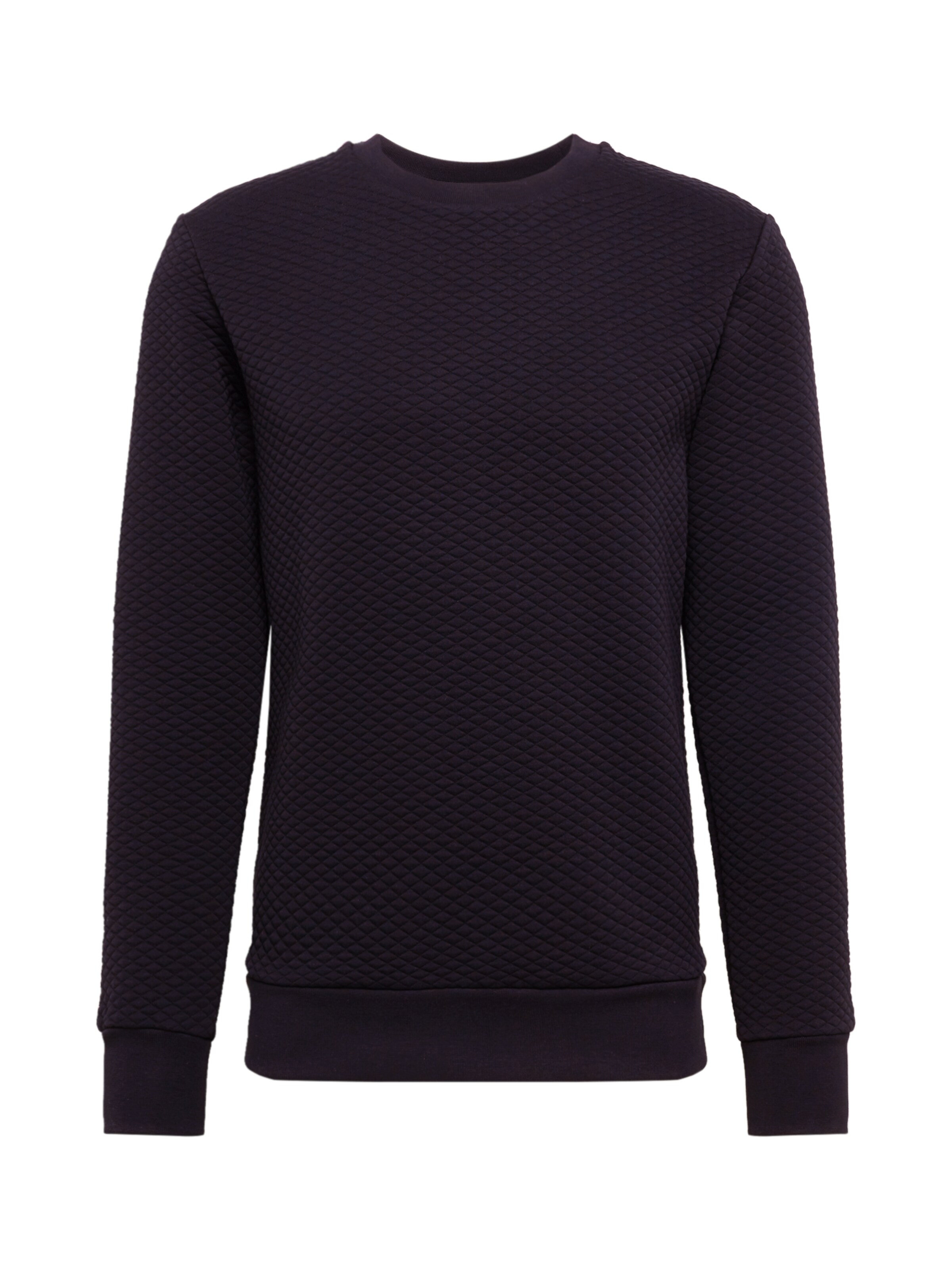 JACK & JONES - Sweatshirt 'BUTTON' in de kleur Zwart