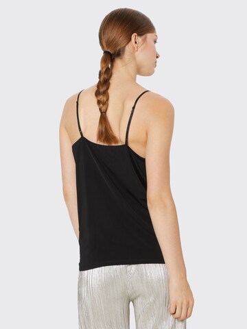 SOAKED IN LUXURY Top 'CLARA' in Black: back