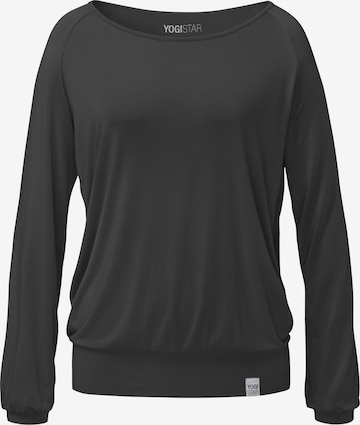 YOGISTAR.COM Longsleeve 'ala' in Grau: predná strana