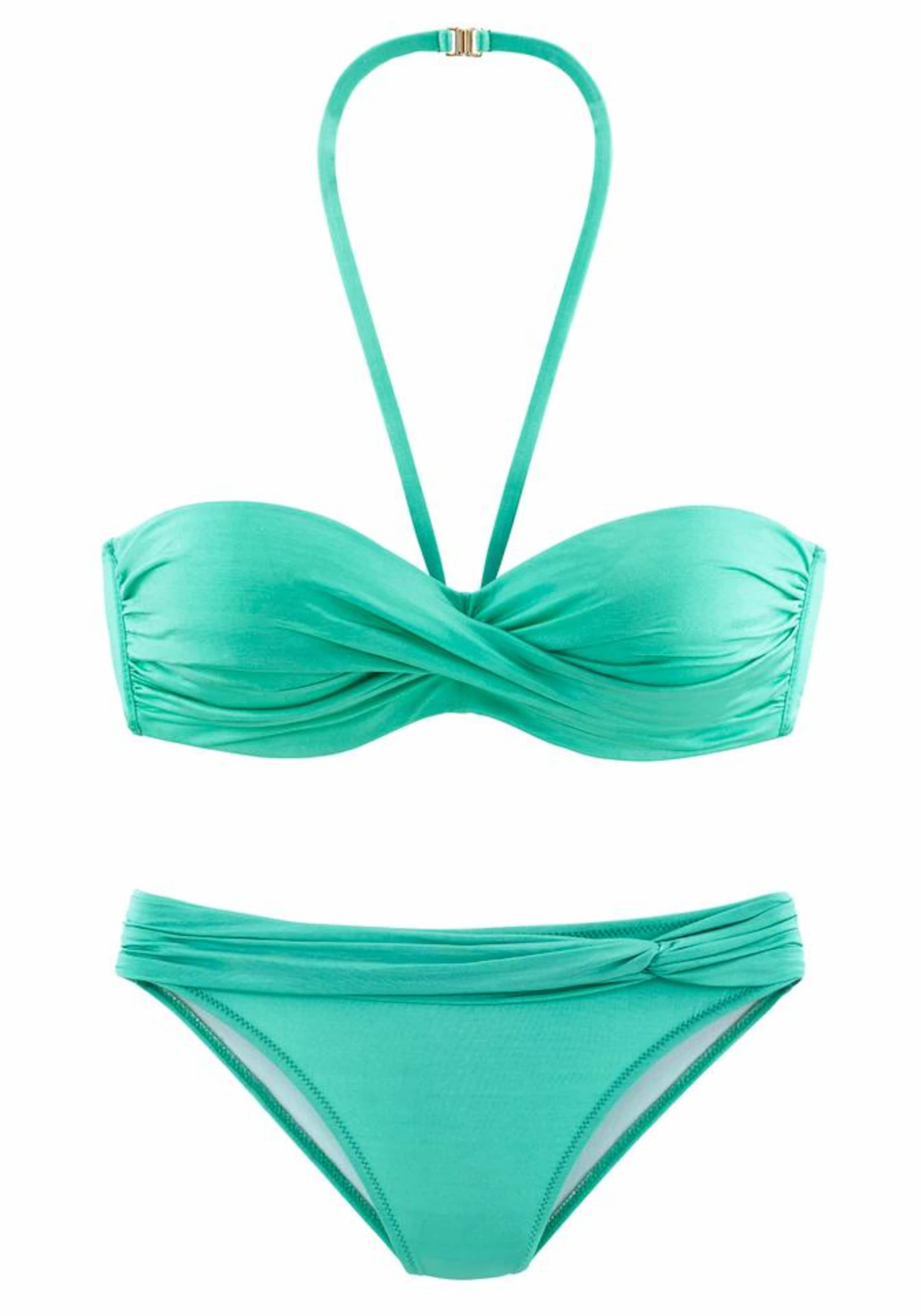 LASCANA Bandeau Bikini i grøn: forside