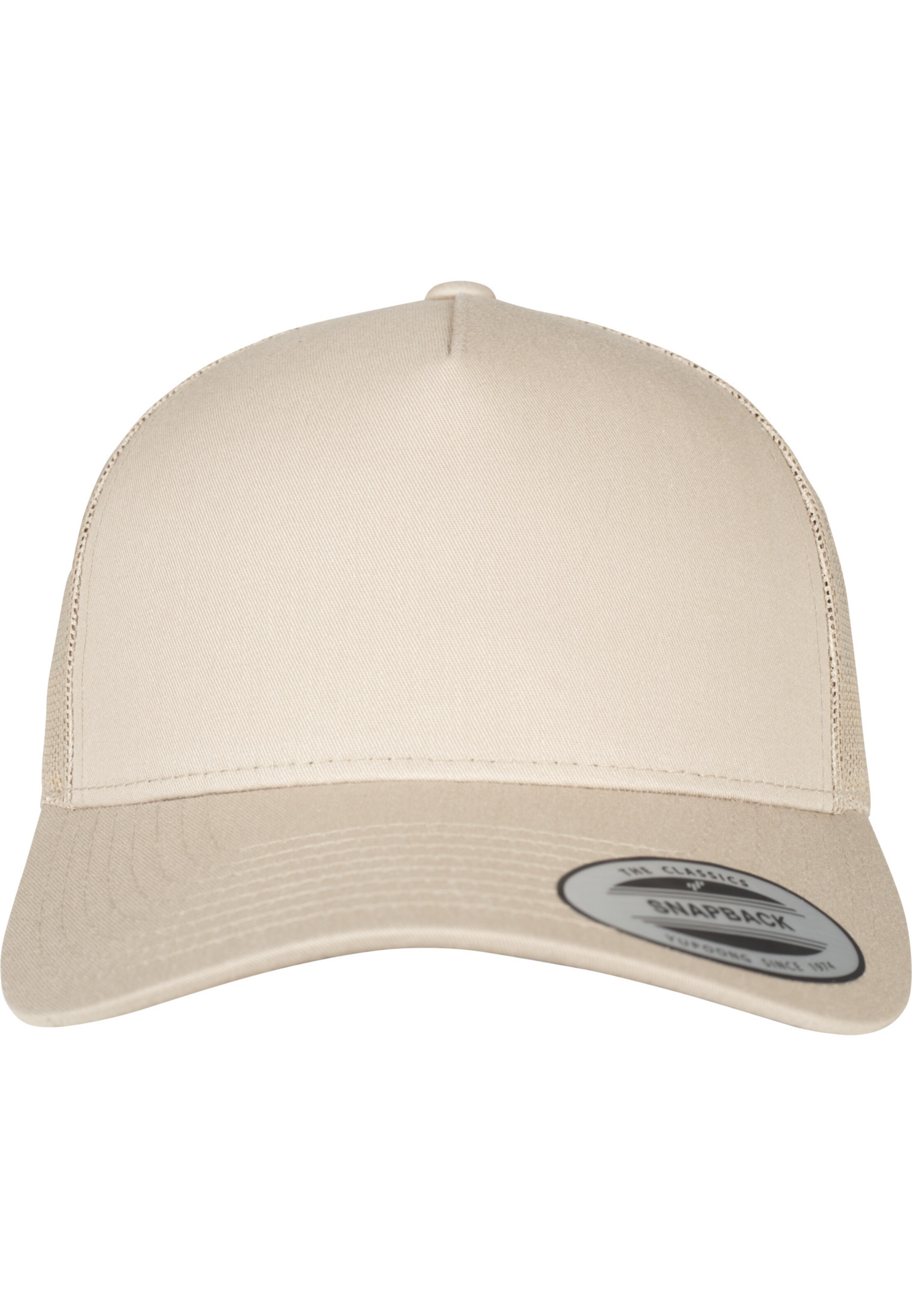 Casquette Flexfit en beige : devant
