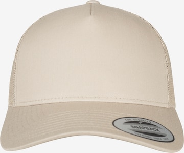 Casquette Flexfit en beige : devant