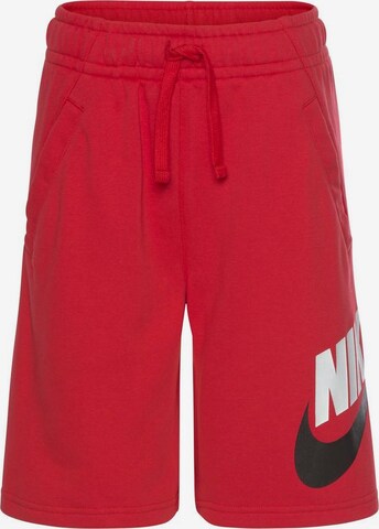 Nike Sportswear Pants in Red: front