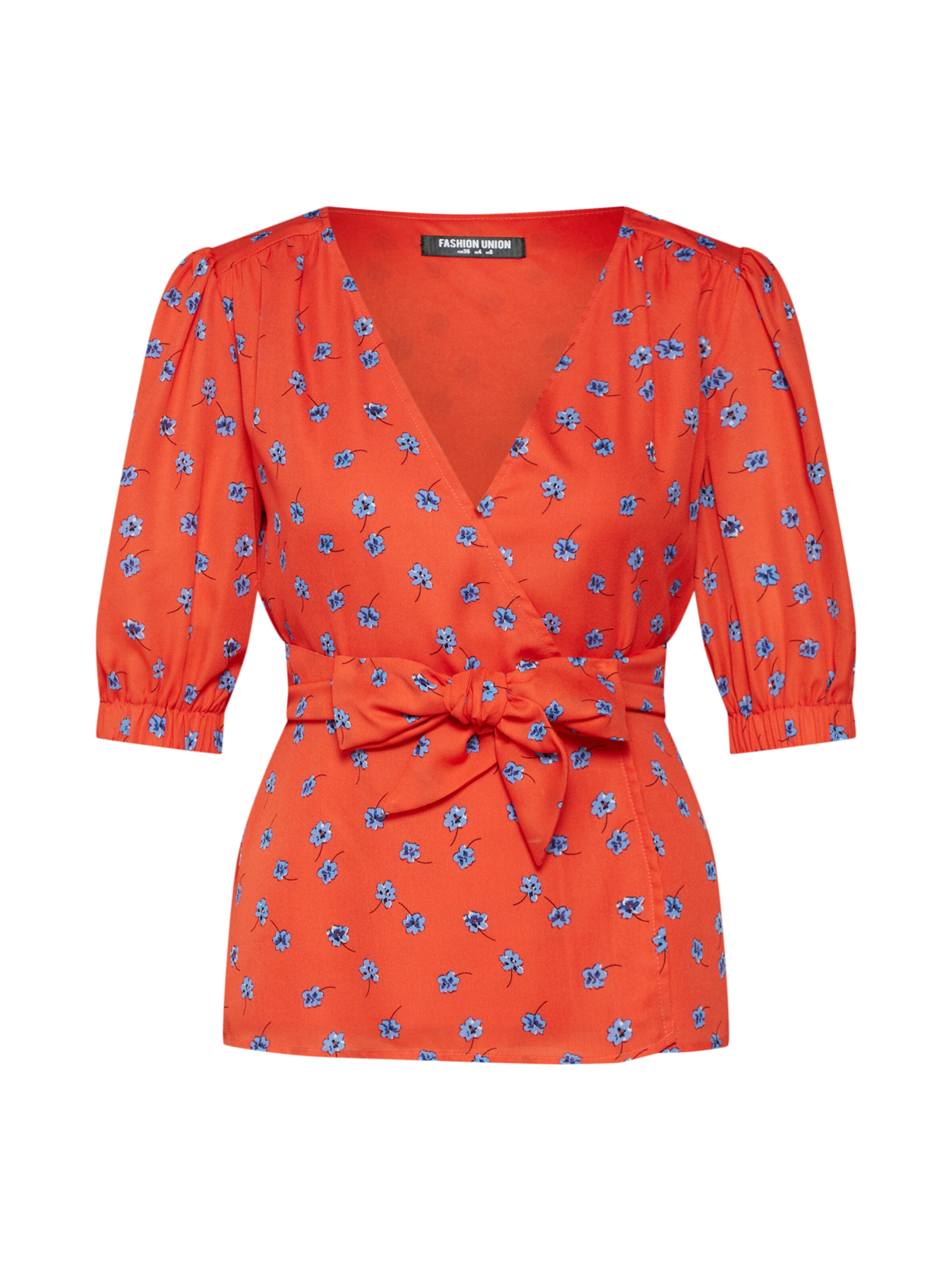 Fashion Union - Blouse 'SARAY' in de kleur Lichtblauw