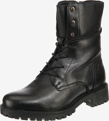 GEOX Lace-up bootie in Black: front