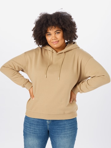 Urban Classics Sweatshirt i beige: framsida