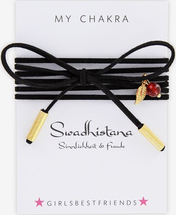 YOGISTAR.COM Necklace 'Mychakra' in Black: front