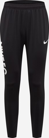 NIKE Slimfit Sportsbukser i sort: forside