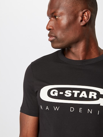 G-Star RAW T-Shirt 'Graphic 4' in Schwarz