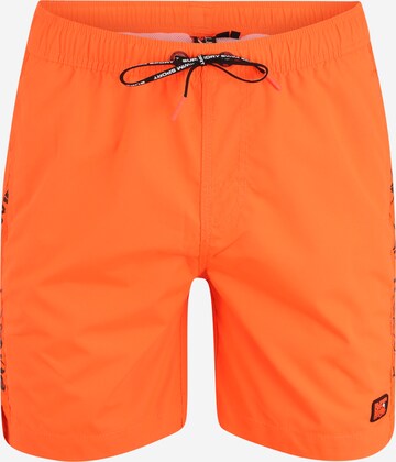 Superdry Regular Badeshorts in Orange: predná strana