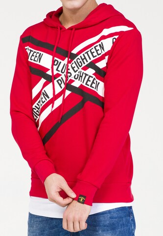 PLUS EIGHTEEN Sweatshirt in Rood