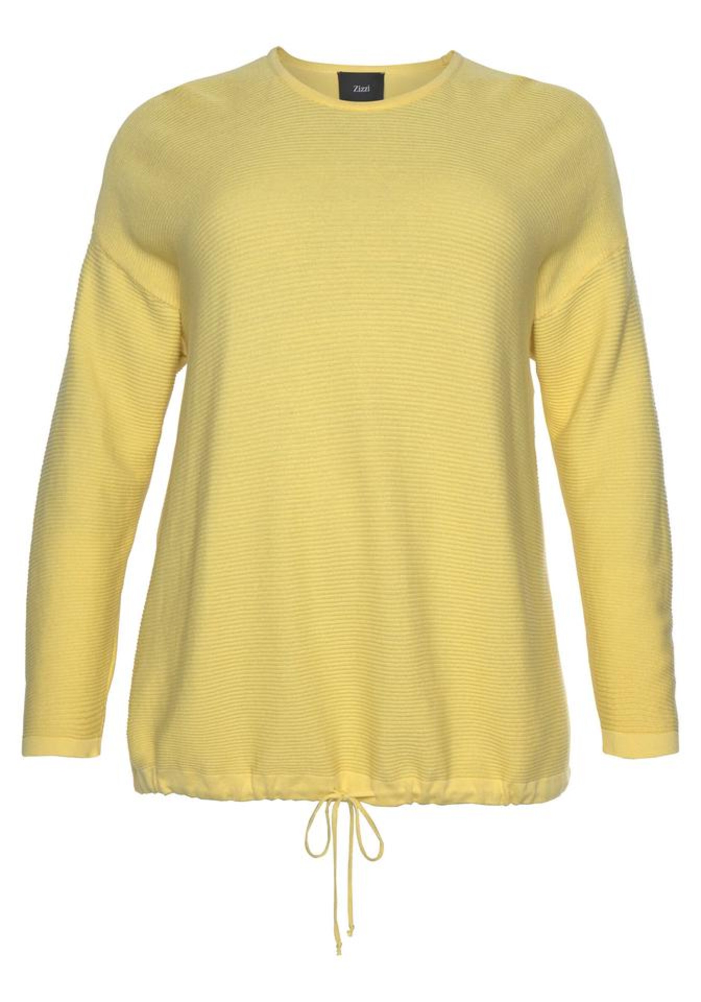 Zizzi - Trui 'Mliza' in de kleur Geel