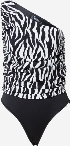 Tricou body de la Missguided pe negru: față