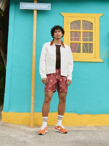 Work Jacket & See Through Top Look