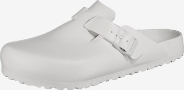 Sabots 'Boston Eva' BIRKENSTOCK en blanc : devant