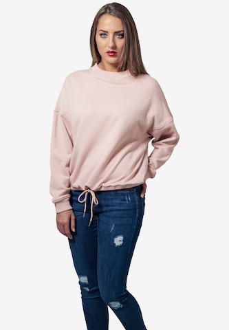 Sweat-shirt Urban Classics en rose : devant