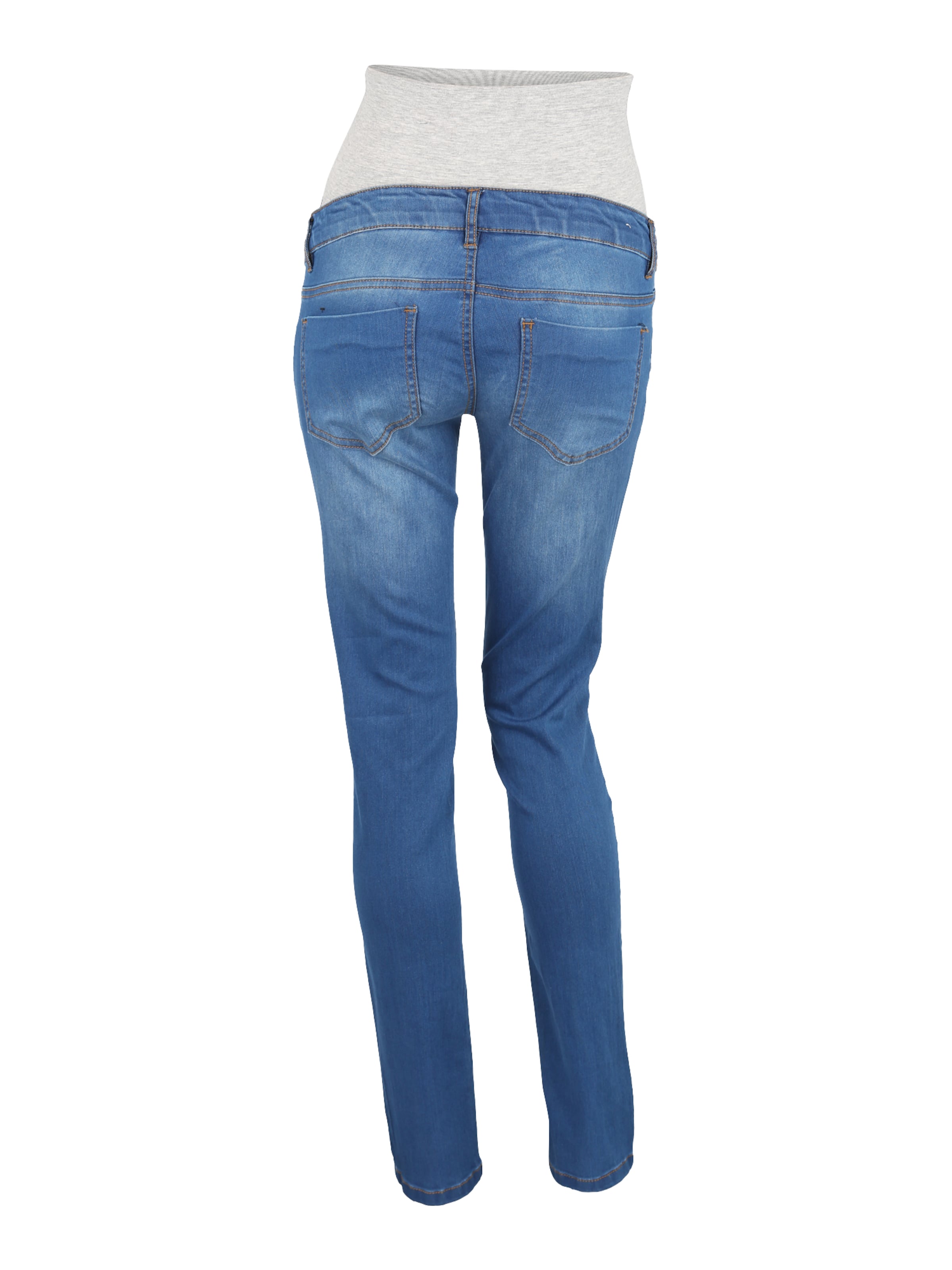 MAMALICIOUS Slimfit Jeans 'FIFTY' in Blauw