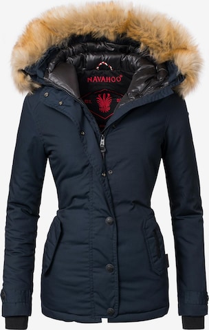 NAVAHOO Winterjas 'Laura' in Blauw: voorkant