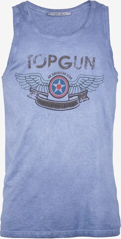 TOP GUN Shirt 'Flap' in Blauw: voorkant