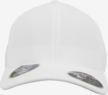 Cappello da baseball di Flexfit in bianco: frontale