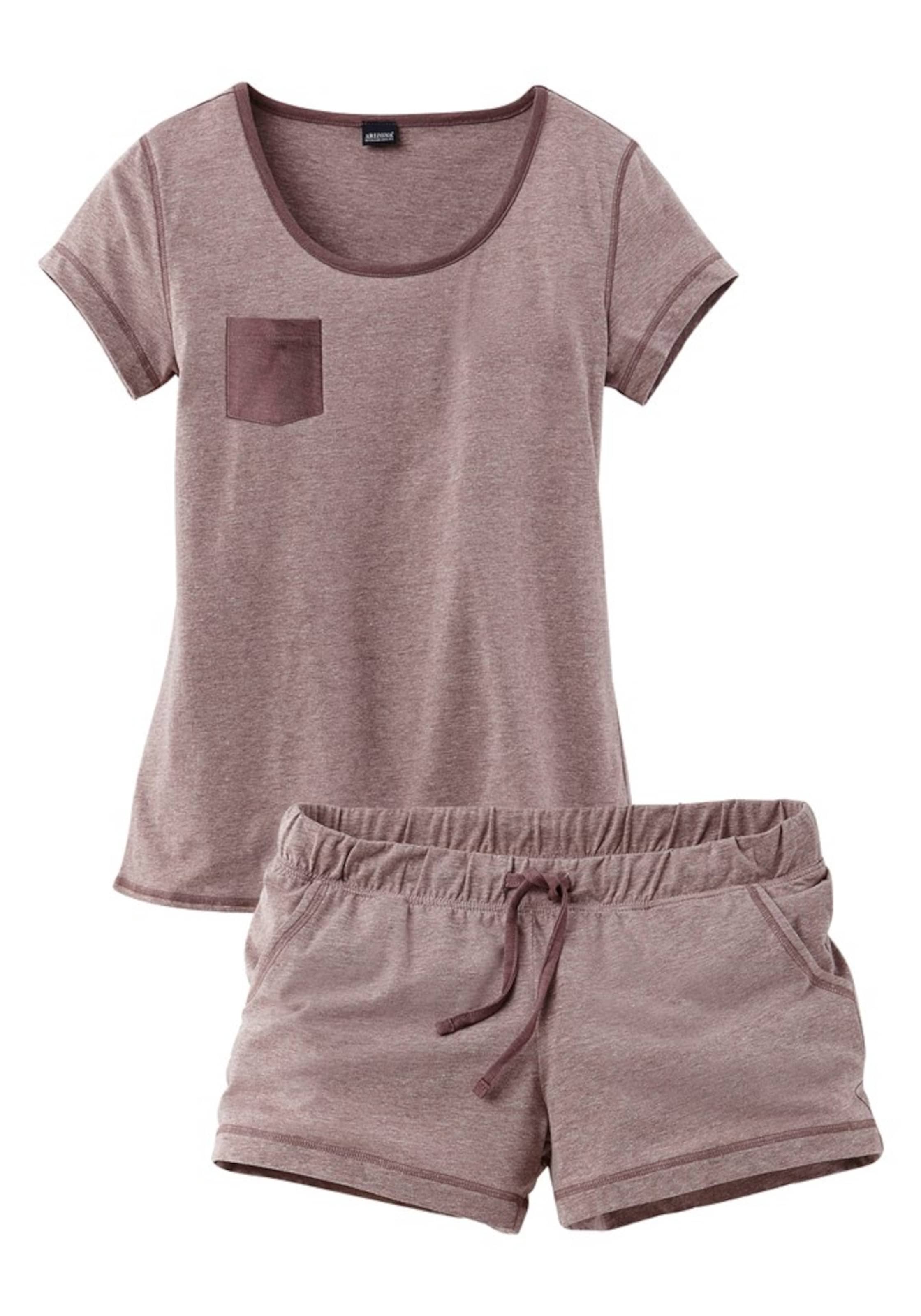 lillā ARIZONA Pidžama ar šortiem: no priekšpuses