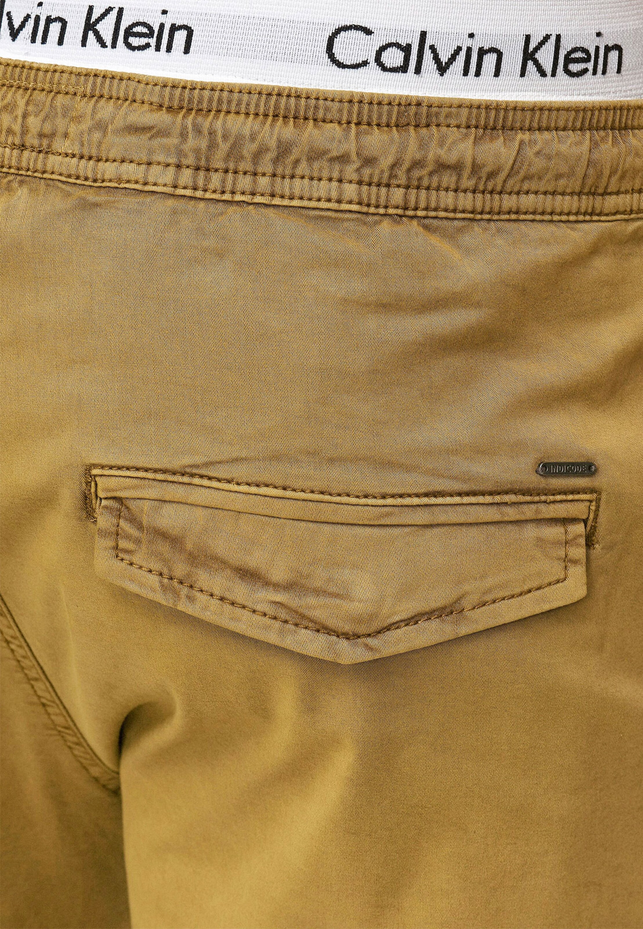 INDICODE JEANS Regular Trousers 'Kelowna' in Beige