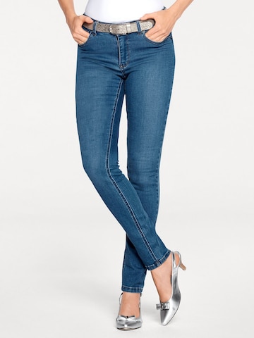 heine Skinny Jeans in Blauw: voorkant