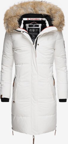 NAVAHOO Winter coat 'Halina' in White: front