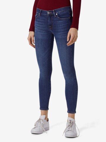 7 for all mankind Skinny Jeans 'The Skinny Crop' in Blau